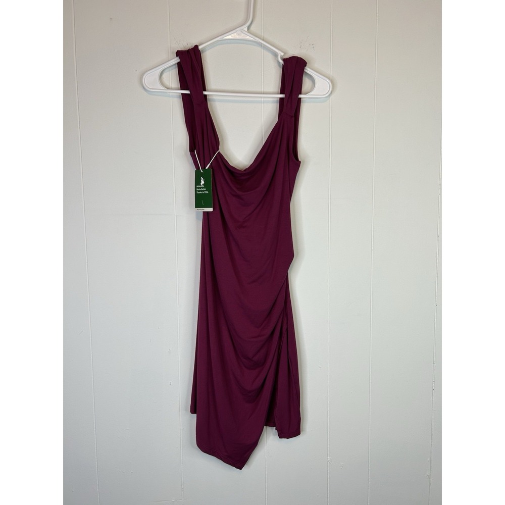 Halara Women's Size Medium Dress Open Back Cranberry New With Tags 231